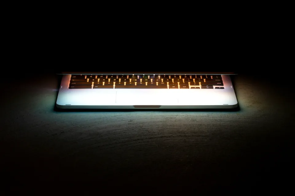 ノートパソコンのキーボード